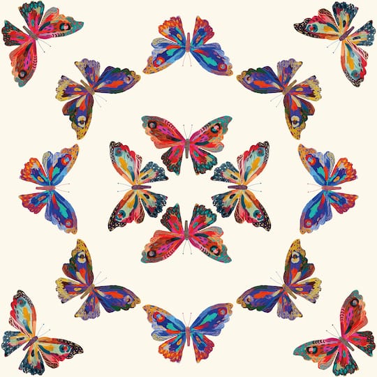 RoomMates Cream Multi Papillon Peel & Stick Wallpaper